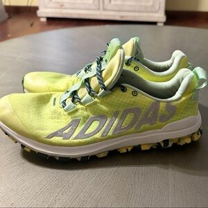 Adidas Vigor 6 TR Trail Running Shoes - Neon Yellow/Silver - Men's Size 11